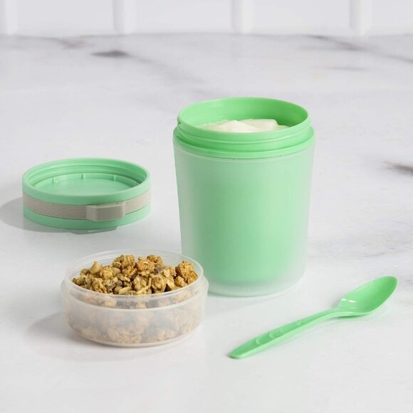 Goodful Double Wall Insulated Yogurt Snack Container, Leak Proof Food Storage - Picture 6 of 7